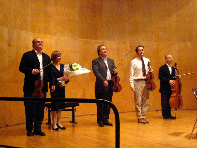 Isabelle Fraisse et le Quatuor Ysaye